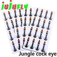 2sheets artificial jungle cock eye sub feather sticker classic wet flies fly tying materials even for buzzer&midge fly&streamers