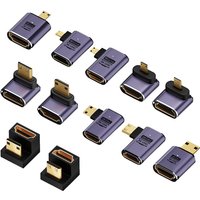hdmi 90 degree adapter 8k 4k 120Hz 270 degree hdmi angled adapter degree mini MICRO hdmi to HDMI U shape l type converter