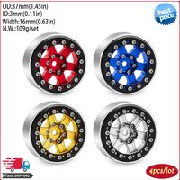 1.3Inch Metal RC Crawler Beadlock Tires and Wheels for 1/18 Traxxas TRX4M 1/24 Axial SCX24 AX24 FCX24 Ascent-18 Upgrade Parts