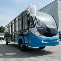 Electric Tourism Scenic Spot Bus, New Energy Reception Sightseeing Bus For Sale Wholesale Closed Scenic Sightseeing Bus