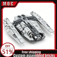 1601 Parts Sci-Fi Heavy Haulage Cargo Spaceship Model Building Blocks Custom DIY Assembly Educational Toy Creative Birthday Gift