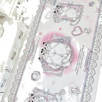 Creamy Sweetheart Original Ragdoll Cat Design PU Leather Desk Pad - XXL Waterproof & Non-Slip Pet Feeding Mat and Mouse Pad