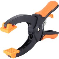 HUHAO Ratcheting Hand Clamps Set 2.95 Inch Jaw Opening with Powerful Clamping Force Trigger Clamps for Gluing Securing