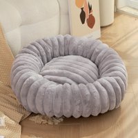 Lits pour animaux de compagnie moelleux de 40 à 80 cm, grand lit rond pour chien, super chaud et doux, maison pour chat, nid en peluche pour chat, grand lit d'hiver