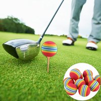 1/510PCS Foam Golf Balls Indoor Swing Training Practice Balls Rainbow Sponge Balls Golf Beginners Training Aid Accessories