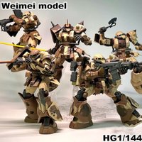 Hot Weimei HG Zaku High Mobility Type Egba Action Figures MS-06GD Anime Figure 1/144 Scale Assembly Model Kit Plastic Toy Gift
