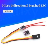 3.5-6V 10A 1S Brushed ESC Mini DIY Modify Single Way Electric Speed Control Module for RC Airplane Drone Hollow Cup Motor