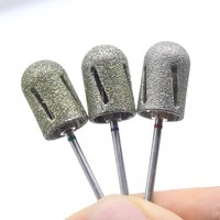 1PC 13mm High-End Diamond Pedicure Bit, 60-180 Grit Carbon Steel with Diamond Coating, Sharp Sanding Cap for Electric Nail File
