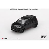 MINIGT 1/64 Hyundai KONA N Phantom Black exclusive MGT01206-CH Cars Alloy Diecast Metal Model Kids Toys Boys