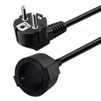 EU Power Extension Cord Euro CEE7 Schuko Mains Power Extension Cable Male to Female Schuko Extension Power Cord 5M/3M/1.5M/1M