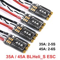 1/2/4PCS Cyclone 35A 45A BLHeli_S ESC Support 2-5S Power Supply DShot150/300/600 Oneshot125 For RC FPV Quadcopter Airplane Drone