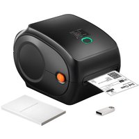 SucceBuy 300 DPI Thermo-Etikettendrucker, Bluetooth, automatische Etikettenerkennung, unterstützt Windows/Mac/Android für 4 x 6 Versandpakete