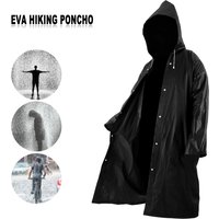 1Pcs EVA Unisex Raincoat High Quality Thickened Waterproof Rain Coat Women Men Black Camping Waterproof Rainwear Suit 145x70cm