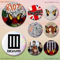Band P-Paramore Pins Backpack Clothes Jewelry Accessories Cartoon Round Brooch Button Badge Fans Collection Gifts