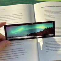 Creative Film Acrylic Bookmark Art Aesthetic Ocean Theme Book Page Clip Student Reading Mark Book School Office Suppliers
