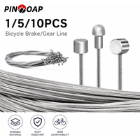 PINMOAP Bike Brake Shift Cable Bicycle Inner Wire Fit MTB Road Bikes Derailleur Gear Cycling Replacement Maintenance Repair Tool