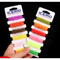 1/2Card Fly Tying Material Cactus Chenille Crystal Flash Line Synthetic Great for Steelhead Fly Bodies Krystal Wooly Buggers