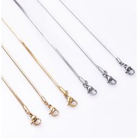 Length 45/50/60/70cm Stainless Steel Necklace For Women Men Snake Chain Neck Decor Trendy Jewelry Necklace Acier Inoxydable Gift