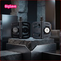 2PCS Bike Pedals Aluminum Alloy Steel Shaft DU Sealed Bearing Anti Slip Flat Platform Pedals for Road Mountain Bikes