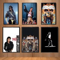 MJ Road to Stardom Michael Jackson Poster Trendy Wall Art For Coffee Office Bar Decoration Best Gift Sticker Printed On PP Paper