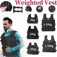 3/15/35kg Workout Weight Jacket Adjustable Exercise Vest Workout Equipment for Running Training Workout Jogging Walking