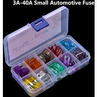 100PCS 3A-40A Small Automotive Fuse Blade Mix Boxes 7.5A 10A 3A 5A 20A 30A 40A 10A 15A