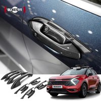 For Kia Sportage NQ5 5 2022 2023 2024 Exterior Door Handle Outer Bowls Cover Carbon Fiber Protector Trim Sticker Accessories