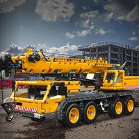 Klemmbausteine Mechanischer Kran Baustein-Set Hakenwagen Technische Transportfahrzeuge Modellbausatz Spielzeug für Jungen Erwachsene Kinder Geschenk 997 Teile