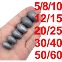 Lead fishing drop olive shaped heart lead fishing drop sea pole drop fishing accessories