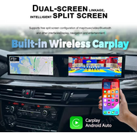 24.6‘’ Dual Screen Carplay Android 14 ID8 For BMW X5 F15 X6 F16 X5M X6M 2014 - 2019 Car Android Auto GPS Navigation Head Unit