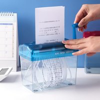 Manual Shredder, Office Mini Manual Small Paper Shredding Tool, Hand-crank Shredder, A4 Paper Shredder Paper