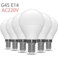 6pcs E14 Golf Ball LED Light Bulbs 220V 5W Small Edison Screw G45 Bulb Warm White 3000k Cool White 6500k Energy Saving SES Bulb