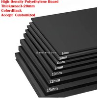 Black HDPE Board Wear Resistant PE Plate Polyethylene Sheets Plastic Flat Gasket Thickness 3 To 20mm Accept Customized