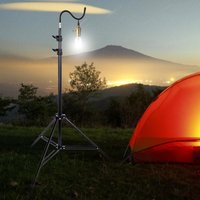 2m Campinglight Stand Folding Telescoping Tripod Adjustable Lightweight Aluminium Floor Lamp Holder Tripod Camping Accessories