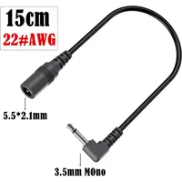 5.5mm (2.1mm) to 3.5mm (1/8") Power Supply Converter Cable DC Line for Electro Harmonix Eh DOD Electric Guitar Effect Pedals