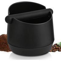Coffee Knock Box Residue Dump Container, Non-slip Durable Barista Grinding Waste Collection Box Fat Body with Knock Bar