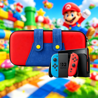 Protective Case for Switch 2 Mario, Cute Hard Shell Carrying Case with 12 Game Slots, Travel Pouch for Nintendo NS2 Xmas Gift