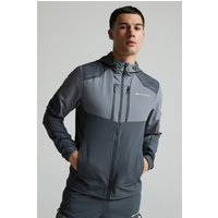 MONTERRAIN Men's Lightweight Soft Jacket Outdoor Windproof Waterproof Breathable Hiking Coat with Hood Mountain Climbing