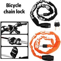 Bicycle Chain Lock Portable Anti-theft High Security MTB Mountain Bike Lock With 2 Keys For Scooter Electric E-Bike