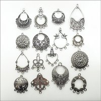 New Flower Heart Connectors Retro Tibetan Silver Plated For Bracelets Charms Making Jewelry