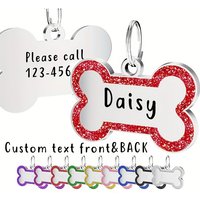 Personalized Dog ID Tags For Pets, Customized Engraved Dog Name Tags, Cat ID Tags Alloy Pendant Tag For Dog Collars Cat Collar P