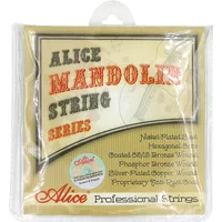 Alice AM06 Mandolin Strings Set .010-.034 Coated 85/15 Bronze Wound Plated Steel 4 Strings Anti Rust Coat