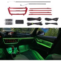 4 Inner Doors Ambient Lighting LED Decorative Strip Trims With 9 Colours Atmosphere Neon Lights For BMW 3 Series F30 F31 12-18