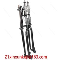AliExpress MLHJ Front Fork 20/24/26/29 Bicycle Low Rider Dual Spring Classic Retro Bicycle Disc Brake Parts Accessory Components