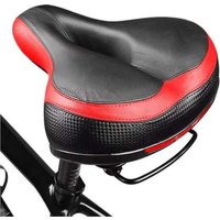Bicycle Saddle Rainproof PU Surface Soft Memory Sponge Shockproof Cycling Seat MTB Saddle Reflective Bike Saddle Seat