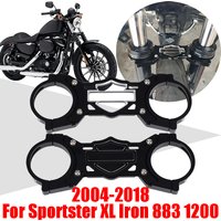For Harley Sportster XL Iron 883 1200 Accessories Front Fork Balance Shock Bracket Absorber Brace Suspension Steering Holder
