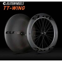 AliExpress ELITEWHEELS 700C Carbon Disc Wheel AERO Shape UD Matte Wide Wheels Clincher Tubular Tubuless Triathlon bike TT-Wing