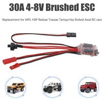 RC Car 30A ESC Brushed Forward Reverse Brake Dual Way ESC Motor Speed Controller for Motor 1/16 1/18 1/24 Car Boat Tank