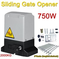 Elektrischer Schiebetoröffner 2000KG Automatisches Schiebetoröffner-Set mit 2 Fernbedienungen und 8X Zahnstange