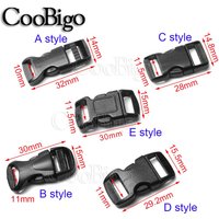 10pcs Side Release Buckle Plastic Mini for Paracord Bracelet Dogs Cats Collars Webbing Belt Bag Strap DIY Accessories 10mm